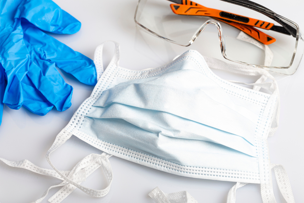 PPE Equipment on table